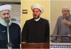 الشيخ الدكتور سالم الرافعي ومفتي زحلة والبقاع الدكتور الشيخ علي الغزاوي ومفتي عكار الشيخ زيد بكار زكريا