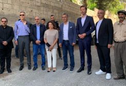 وزيرة الشؤون الاجتماعية حنين السيد ووزير الزراعة نزار هاني في مدينة النبطية