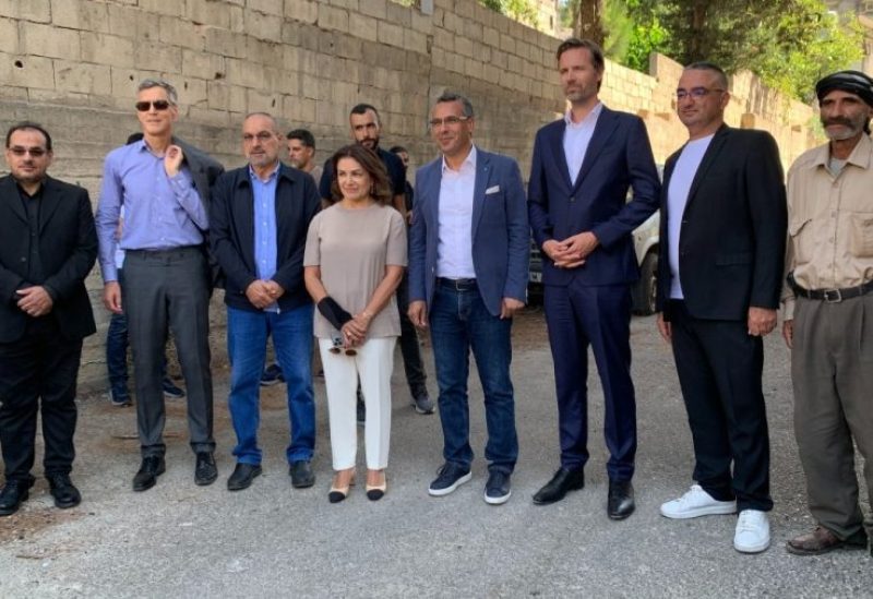 وزيرة الشؤون الاجتماعية حنين السيد ووزير الزراعة نزار هاني في مدينة النبطية