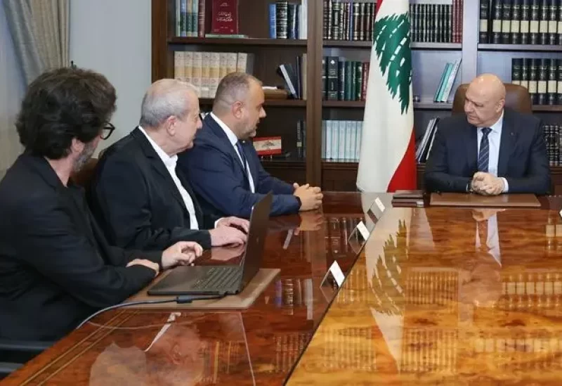 الرئيس جوزاف عون مع النائب اديب عبد المسيح