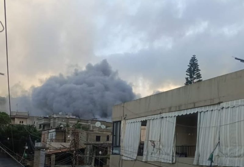 غارة إسرائيلية عنيفة تستهدف عربصاليم