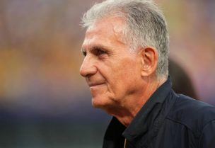 مدرب غانا كارلوس كيروش بعد مباراة غانا وكرواتيا في كاس العالم لكرة القدم في فيلادلفيا ببنسلفانيا. رويترز