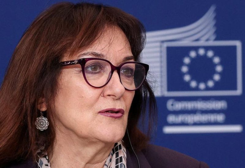 دوبرافكا شويتسا المفوضة الأوروبية لشؤون البحر المتوسط. رويترز