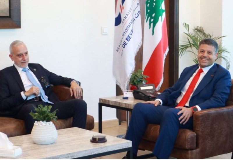 رئيس مجلس إدارة مرفأ بيروت مروان النفّي ورئيس مجلس إدارة مرفأ طرابلس إسكندر بندلي