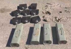 العبوات الناسفة التي ضبطها الجيش